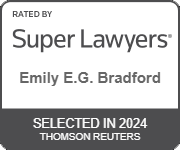 Rated by Super Lawyers, Emily E.G. Bradford, Selected in 2024