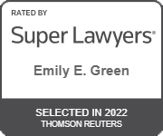 Rated by Super Lawyers, Emily E. Green, Selected in 2022